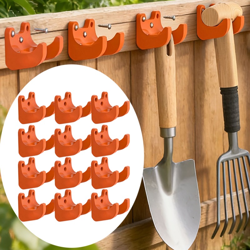 Workshop Tools Types - ที่แขวนอุปกรณ์ทำสวนแบบติดผนัง 2-10 ชิ้น สำหรับจัดเก็บจอบ พลั่ว ไม้กวาด