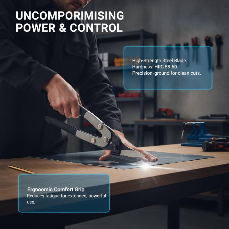 Tools In Metal Workshop - สุดฮอต! กรรไกรตัดเหล็กอุตสาหกรรมแบบตรง เครื่องมือตัดโลหะความแม่นยำสูงสำหรับคนงานในโรงงานและผู้ที่ชื่นชอบงานโลหะ DIY