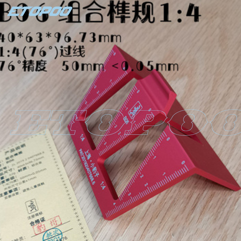 Dovetail Marking Guide - ไม้ Dovetail Marker อลูมิเนียม Dovetail เครื่องหมายแม่แบบ1:5