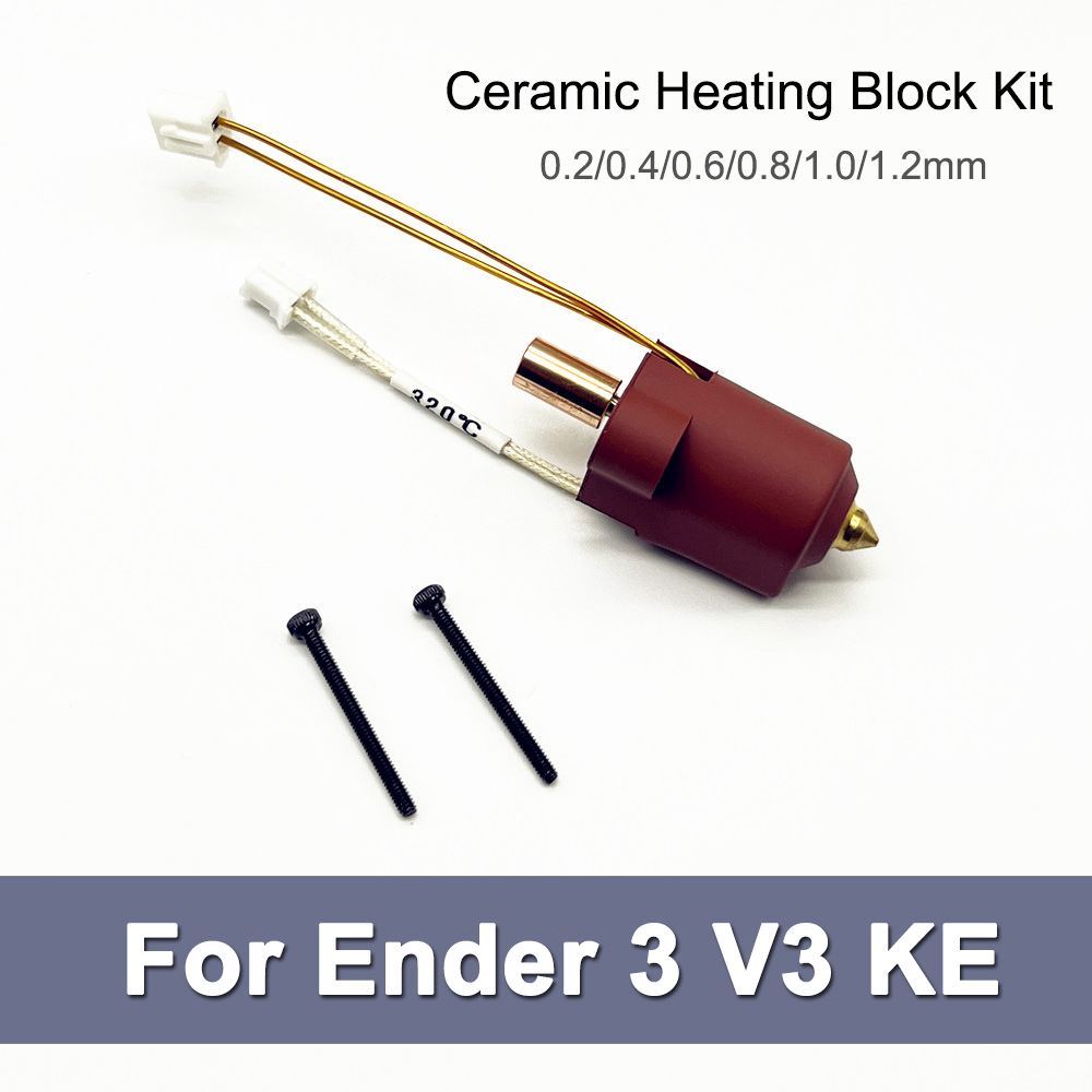 Creality Printer K1 - ชุดอุปกรณ์ฮ็อตเอนด์สำหรับเครื่องพิมพ์สามมิติ Ender 3 V3 KE พร้อมบล็อกทำความร้อนเซรามิก