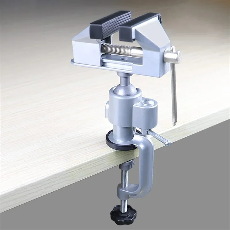 Bench Vise Swivel - สําหรับงานเจาะไม้อเนกประสงค์ M ไขควงตั้งโต๊ะ 360 ° แคลมป์ตั้งโต๊ะหัวหมุน