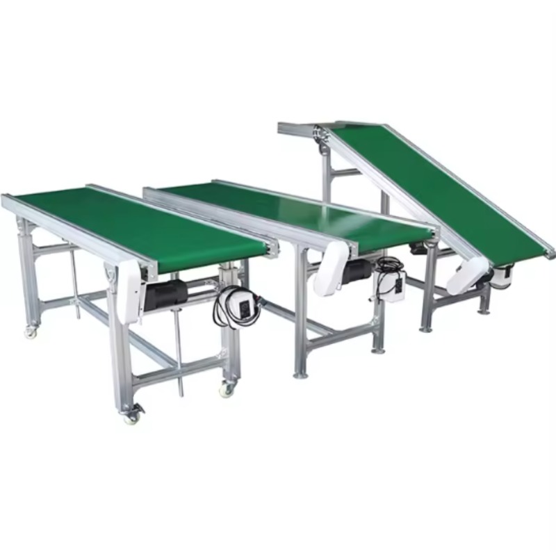 Workshop Tools Price - สายพานลำเลียงขนาดเล็กแบบกำหนดเองสำหรับมืออาชีพ สายพานลำเลียง PVC สีเขียว ราคาโรงงาน