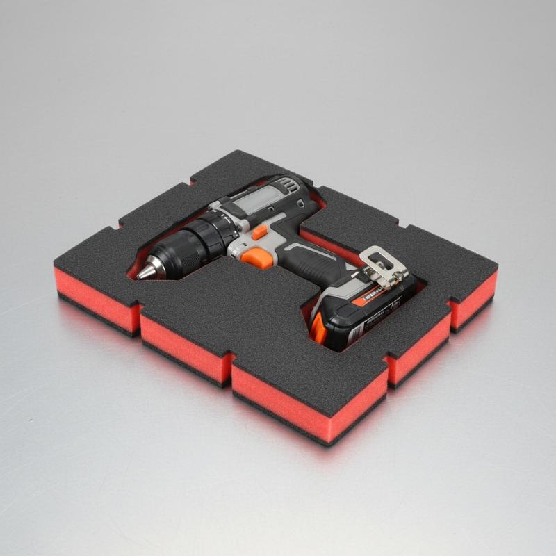 Workshop Tools Organizer - 1 ชิ้น แผ่นโฟมกันกระแทกสีแดงดำสำหรับจัดเก็บเครื่องมือ รุ่น 48-22-8442 และ