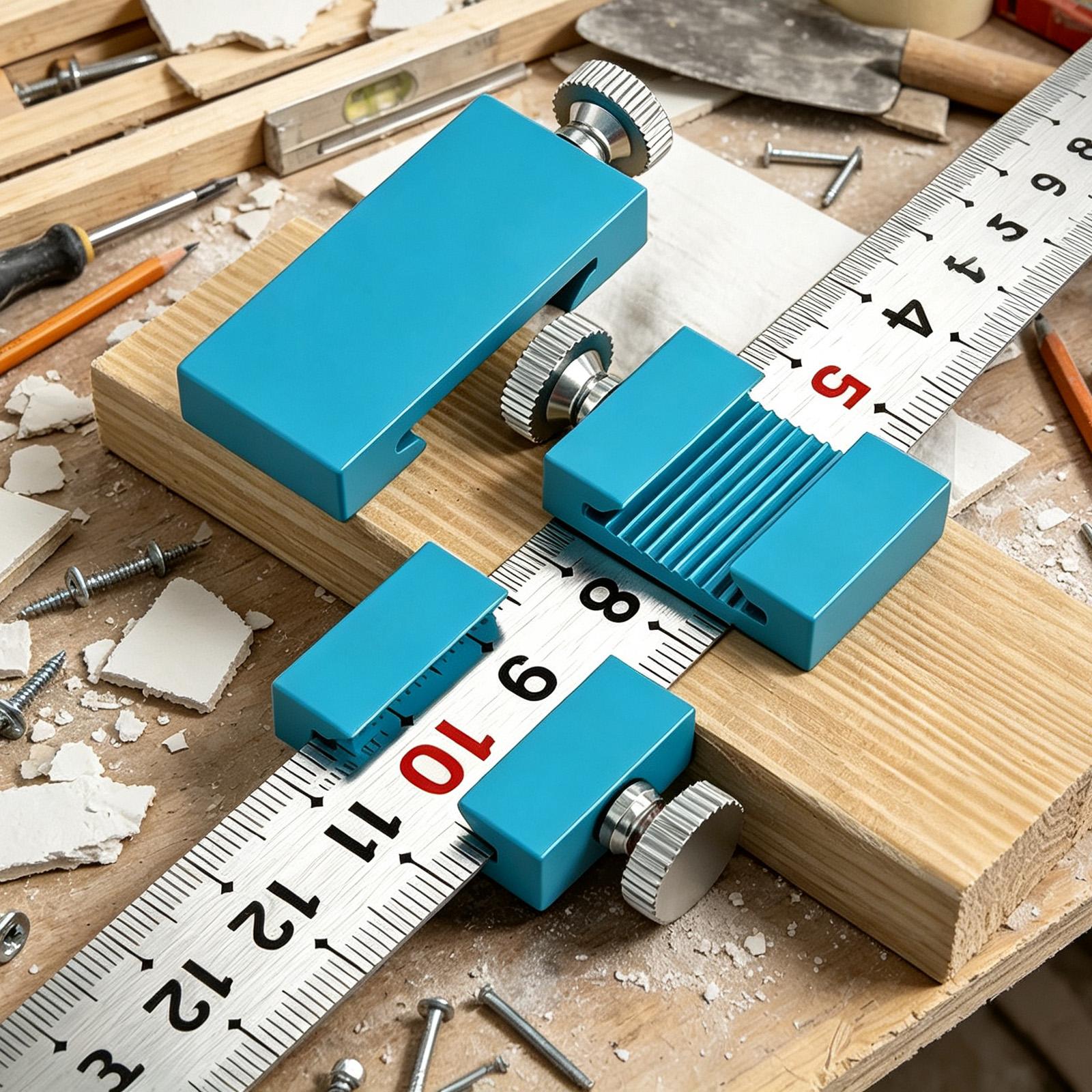 Tools For Home Workshop - เครื่องมือช่างไม้ ไม้บรรทัดช่างไม้ บล็อกกำหนดตำแหน่งสำหรับงานไม้ ไม้บรรทัดเหล็กสำหรับงานก่อสร้าง งานบ้าน และอุตสาหกรรม