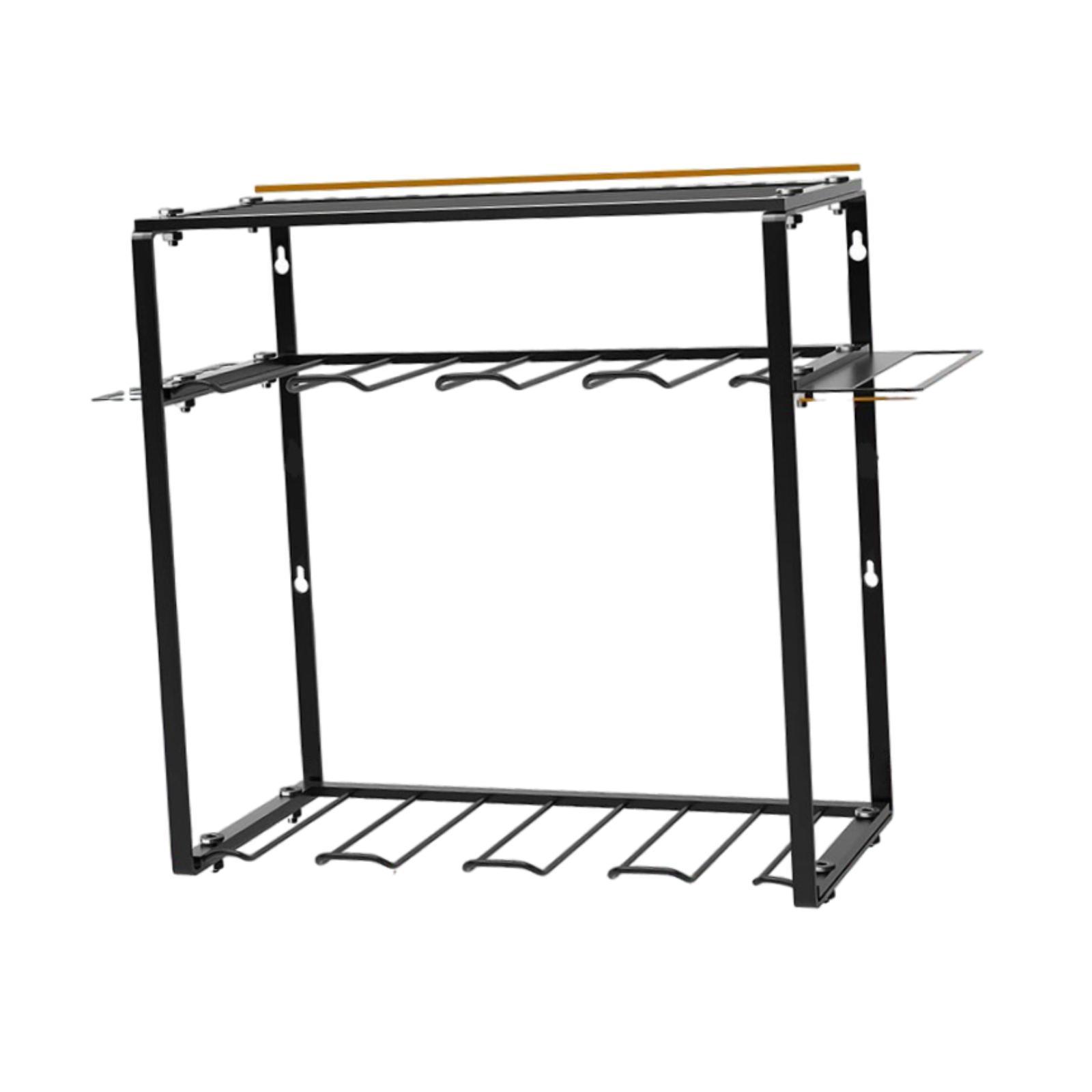 Workshop Tools Organizer - ชั้นวางอุปกรณ์เครื่องมือไฟฟ้าแบบติดผนังสำหรับโรงซ่อม ชั้นวางอเนกประสงค์สำหรับแขวนสว่านไร้สาย ไขควง ค้อน ประแจ และเครื่องมืออื่นๆ
