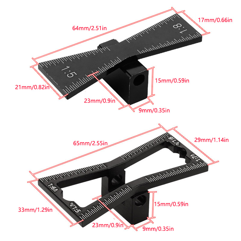 2 ชิ้น Dovetail Marker Guide,  - Dovetail Marking Guide บทวิจารณ์และราคา