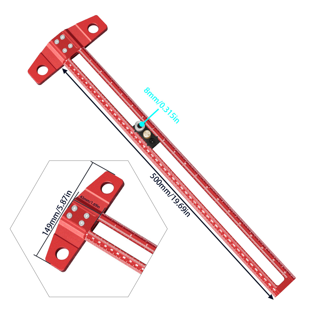 ไม้บรรทัดวัดมุม T-Square สำหรั - Dovetail Marking Guide บทวิจารณ์และราคา