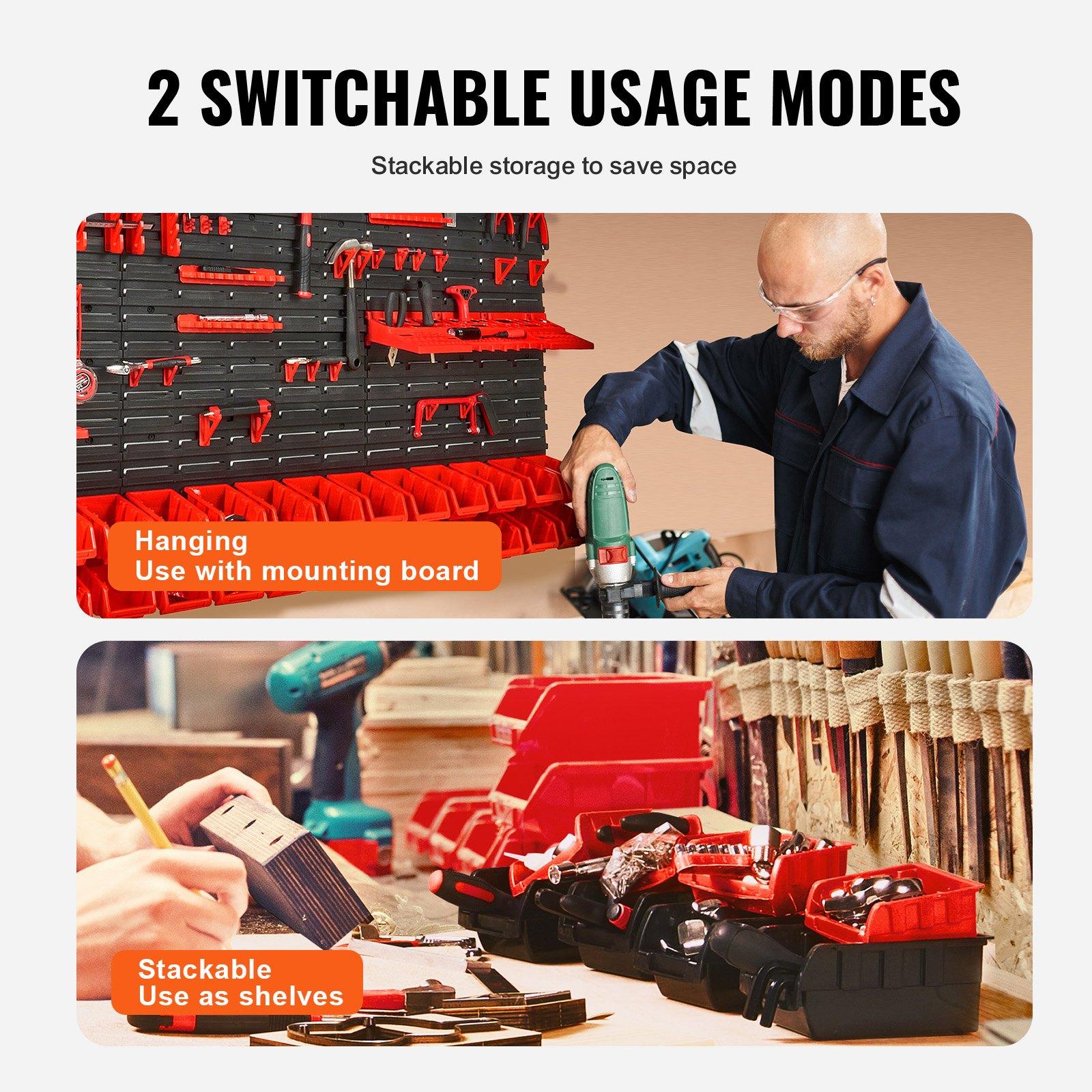 ชั้นวางของติดผนังแบบ 30 ช่องสำ - Workshop Tools Organizer บทวิจารณ์และราคา