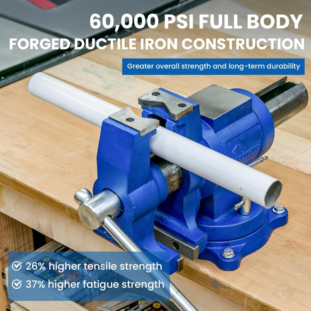 คีมจับชิ้นงานแบบตั้งโต๊ะขนาด 5 - Bench Vise Swivel บทวิจารณ์และราคา