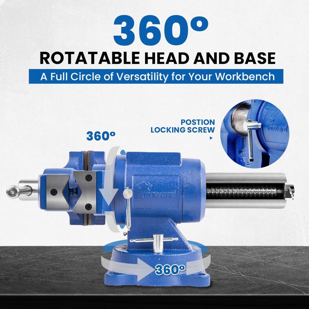 คีมจับชิ้นงานแบบตั้งโต๊ะขนาด 5 - Bench Vise Swivel บทวิจารณ์และราคา