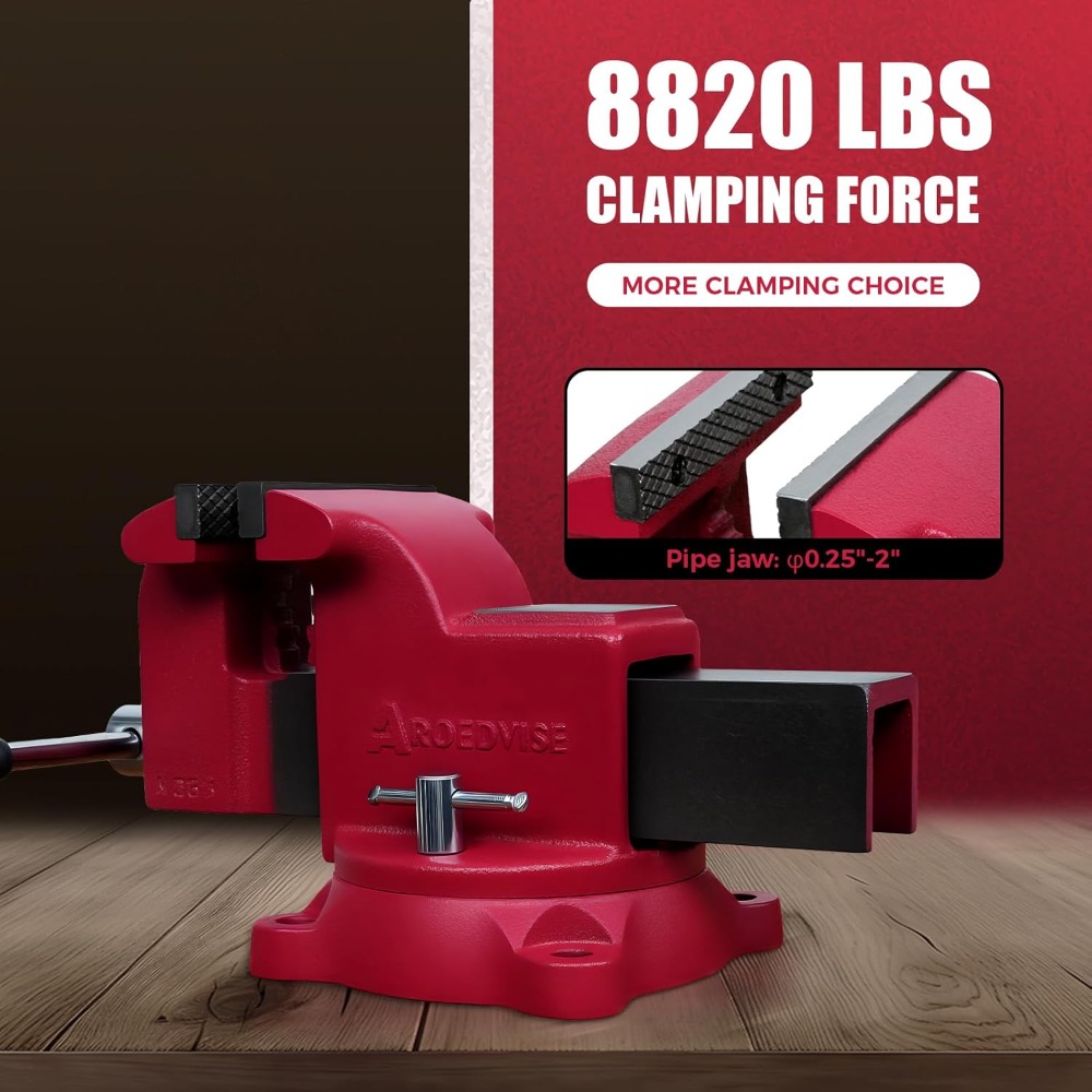 คีมจับชิ้นงานแบบหนัก ฐานหมุนได - Bench Vise Swivel บทวิจารณ์และราคา