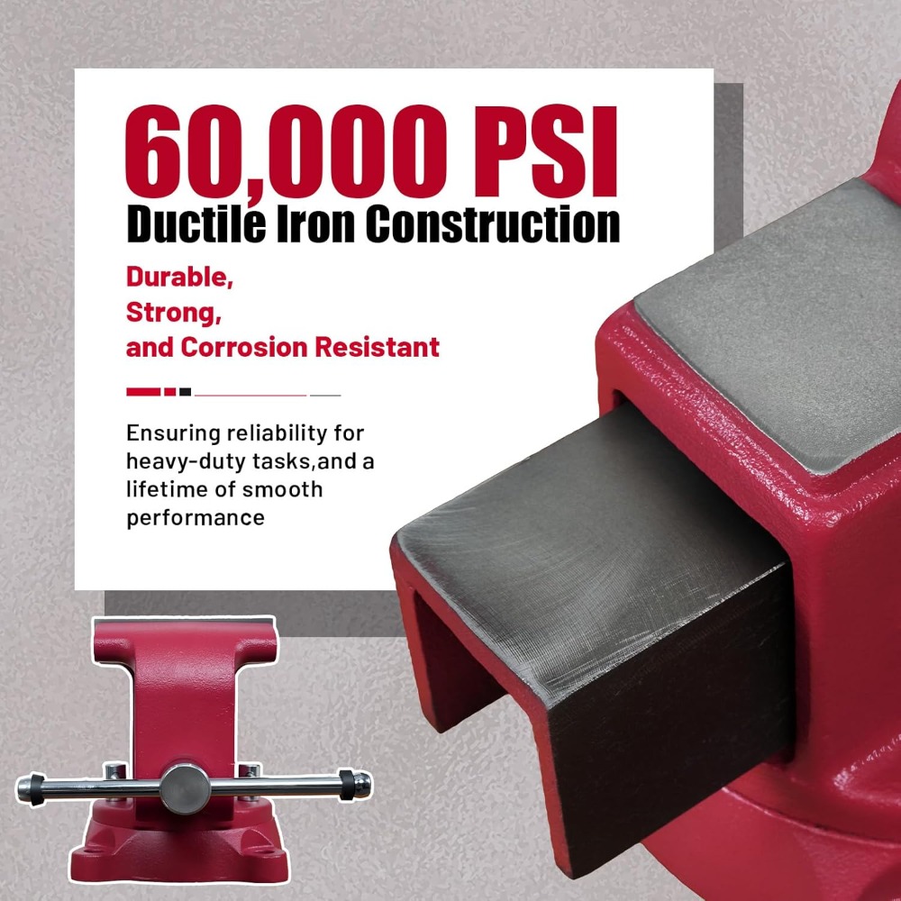 คีมจับชิ้นงานแบบหนัก ฐานหมุนได - Bench Vise Swivel บทวิจารณ์และราคา