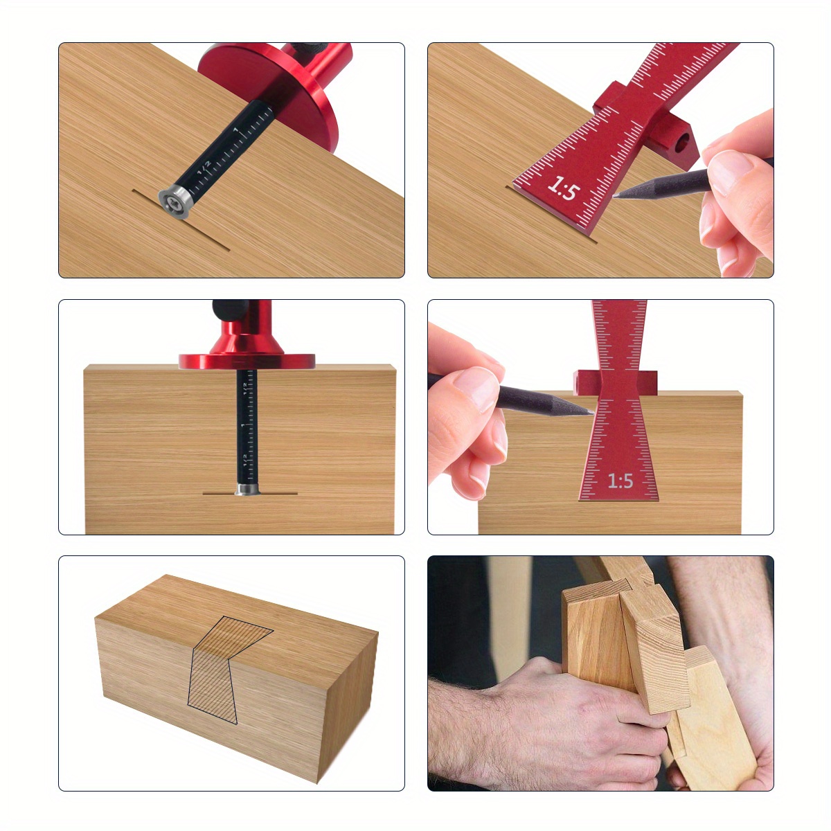 ล้อเครื่องหมายGauge Dovetail J - Dovetail Marking Guide บทวิจารณ์และราคา
