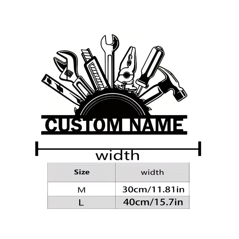 งานศิลปะติดผนังโลหะรูปเครื่องม - Workshop Tools And Names บทวิจารณ์และราคา